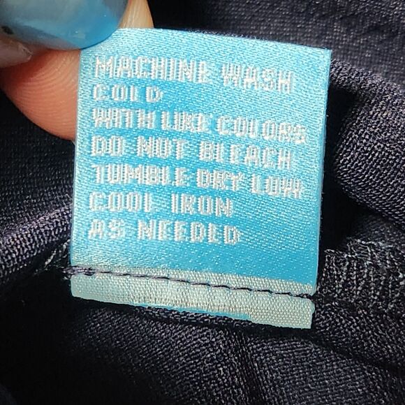 J McLaughlin Womens 6 Elle 3/4 Bell Sleeve Scalloped Hem Dress Navy - Picture 5 of 9